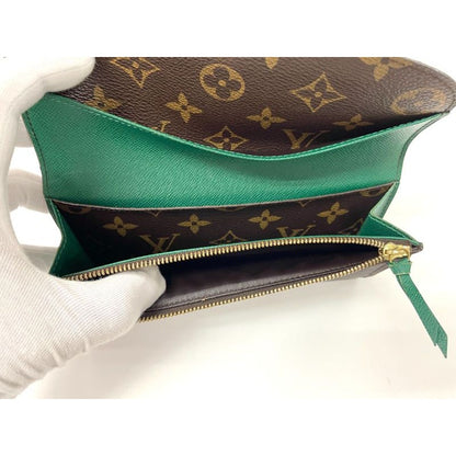 Louis Vuitton Monogram Portefeuille Emilie Zipper Long Wallet Brown — view 10