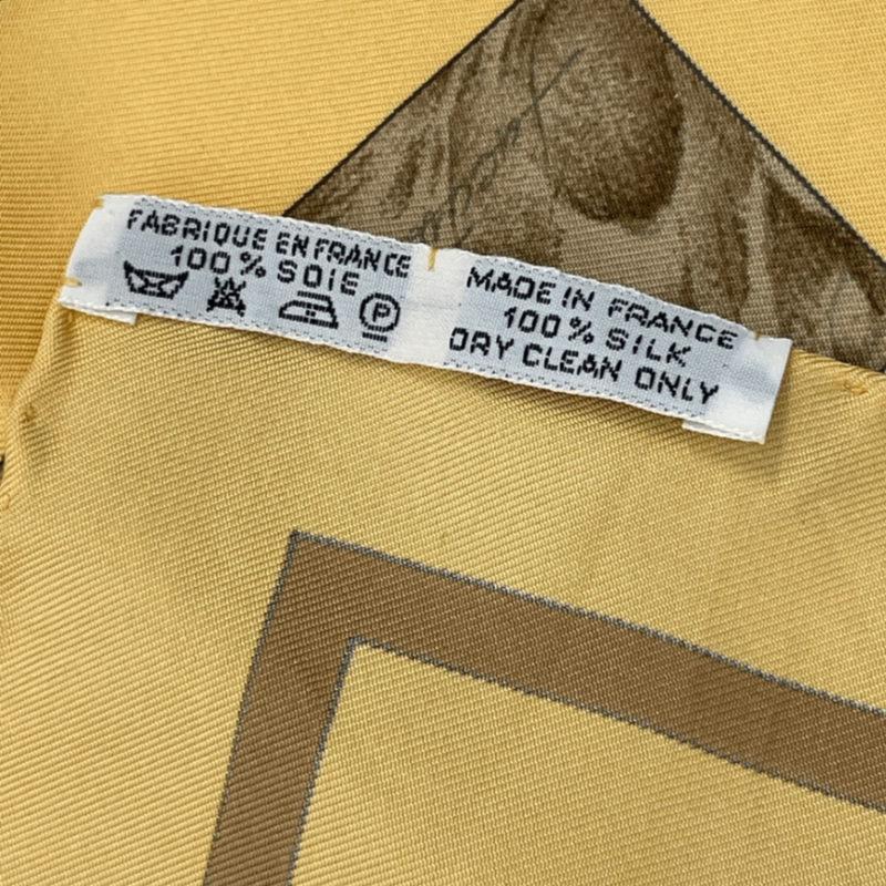 Hermes Carre 90 Casse Noisette Nutcracker Squirrel Pattern Nuts Scarf Silk