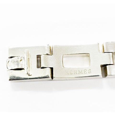 Hermes Cles Bracelet Silver Vintage Aa — view 6