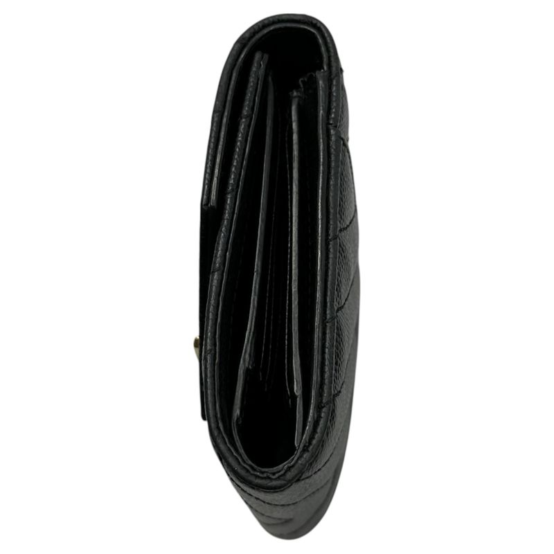 Saint Laurent Monogram YSL Trifold Wallet Monogram 03943 Black Compact Wallet