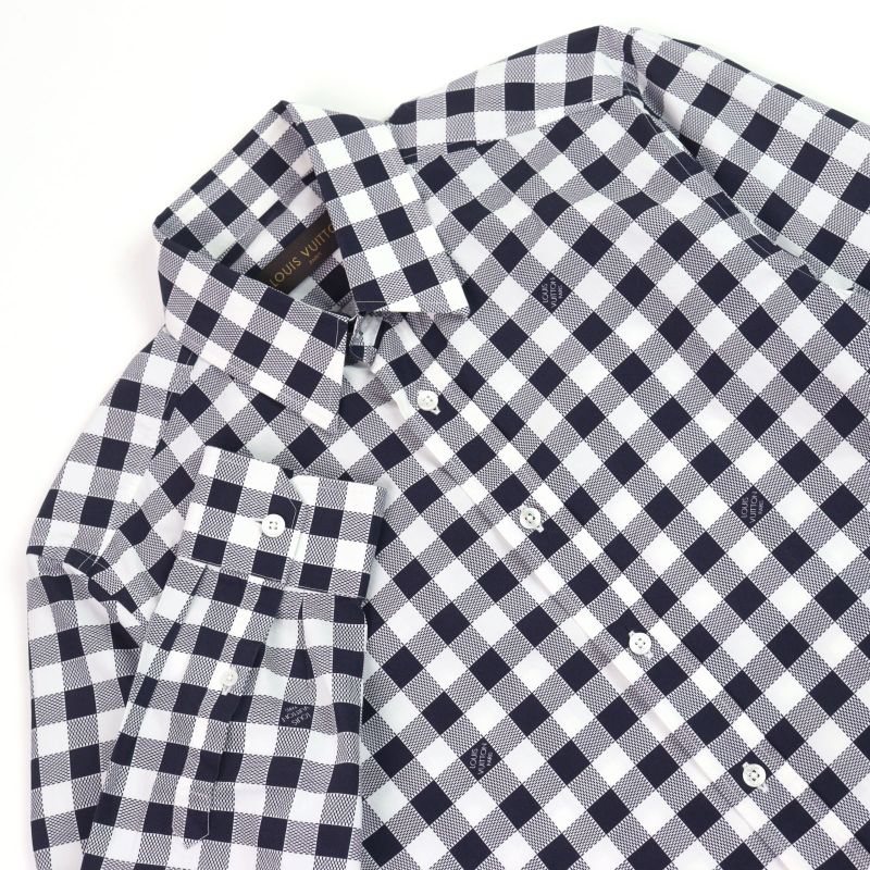 Louis Vuitton Hbs95w America's CUP America's Cup 100% Cotton Damier Logo Print