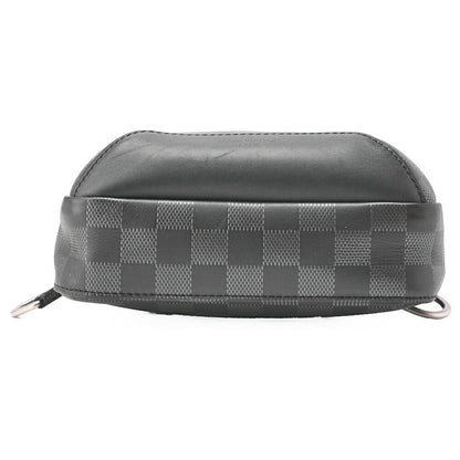 Louis Vuitton Damier Infini Avenues Ring Shoulder Bag Black Noir Black (silver