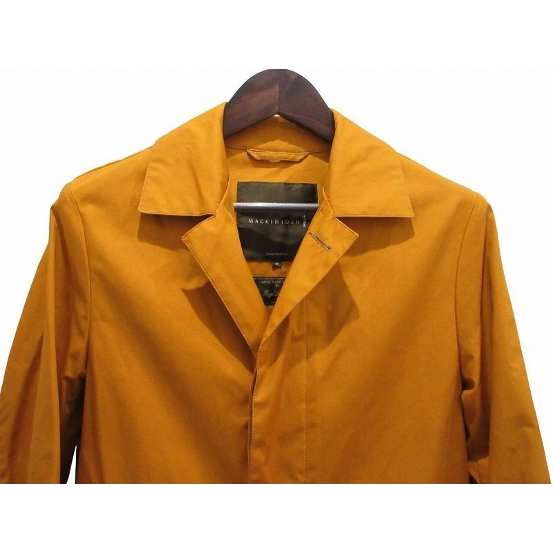 Loro Piana Mackintosh Stainless Steel Coat Spring Orange 38 — view 2
