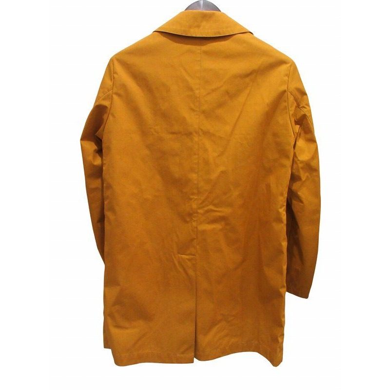 Loro Piana Mackintosh Stainless Steel Coat Spring Orange 38 — view 3