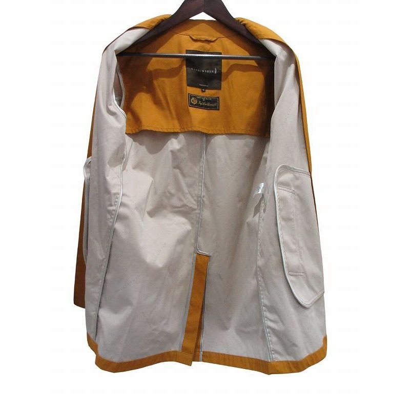 Loro Piana Mackintosh Stainless Steel Coat Spring Orange 38 — view 5