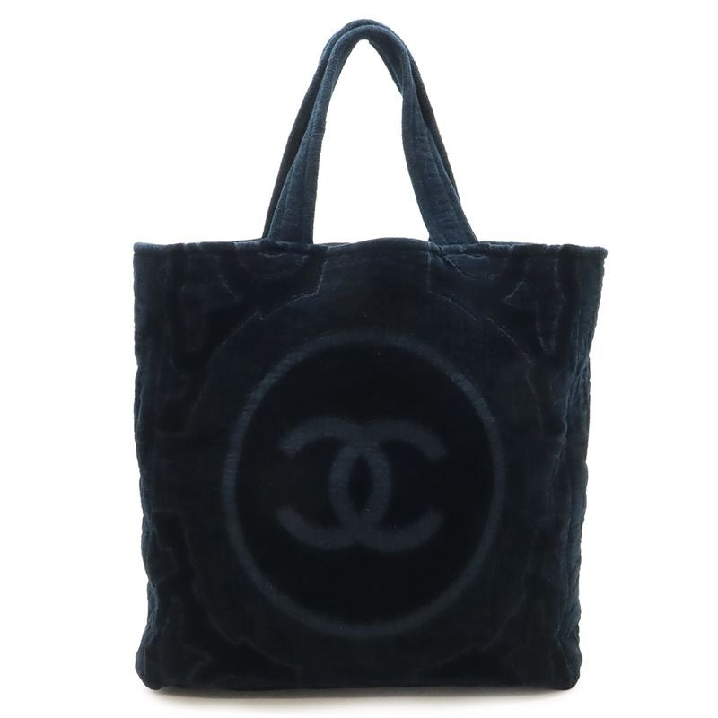 Chanel Coco Mark Beach Tote Bag Large Shoulder Pile