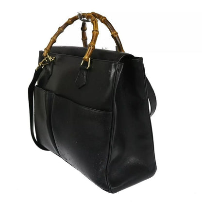 Gucci Bamboo Handbag Shoulder Bag Leather 01bs174