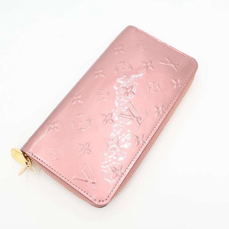 Louis Vuitton Zippy Wallet Long Wallet M91599 Vernis Rose Verre