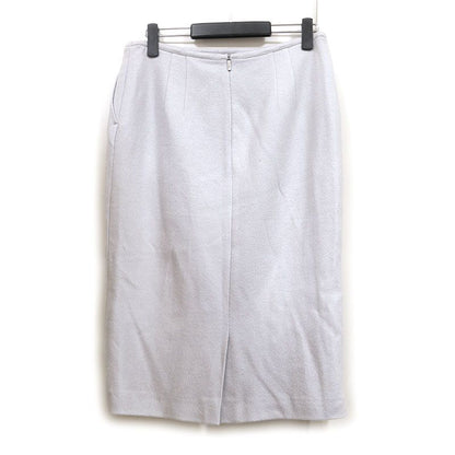 Fendi Wool Skirt 46 Gray *unused For A Reason