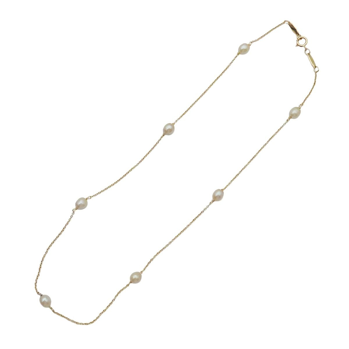Tiffany & Co Pearl by the Yard Yellow Gold 18k Necklace — view 2