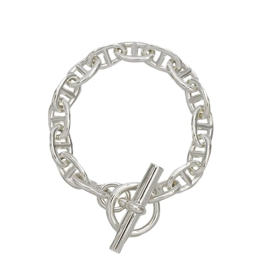 Hermes Bracelet Chaine D'ancre MM 15 Frames Silver Ag