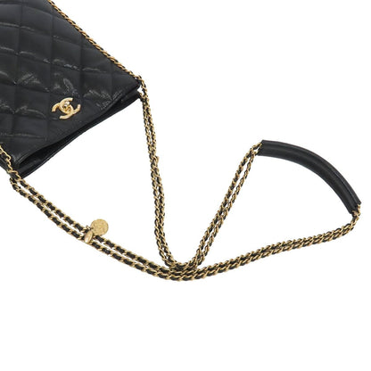 Chanel Shopping Black Gold Caviar Leather Small Chain Quilted Shoulder Bag — view 4
