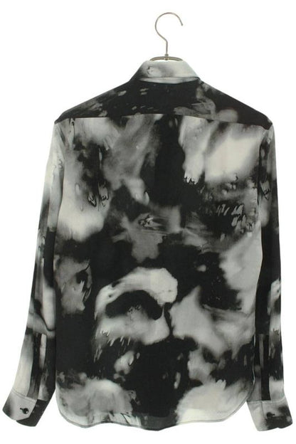 Saint Laurent Paris 501978 Y301s All Over Silk Long Sleeve Shirt Men 37