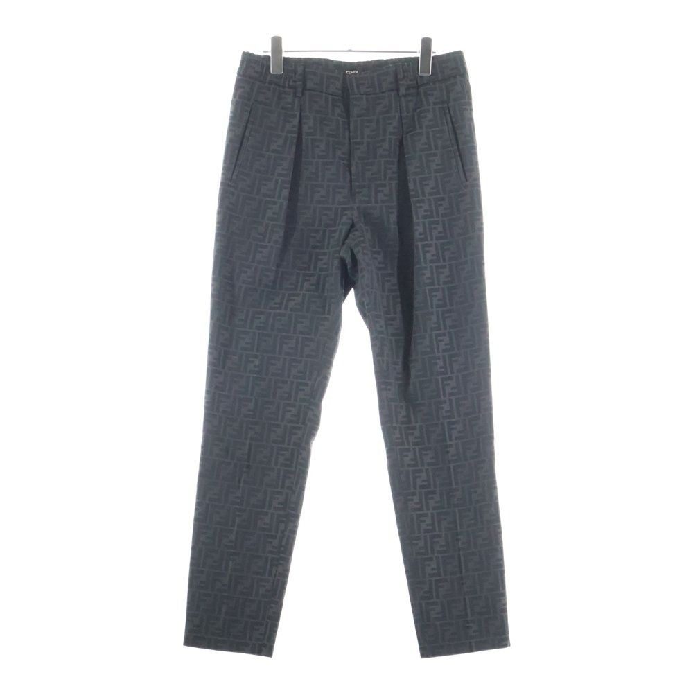 Fendi Zucca Pattern Trousers Pants Brown