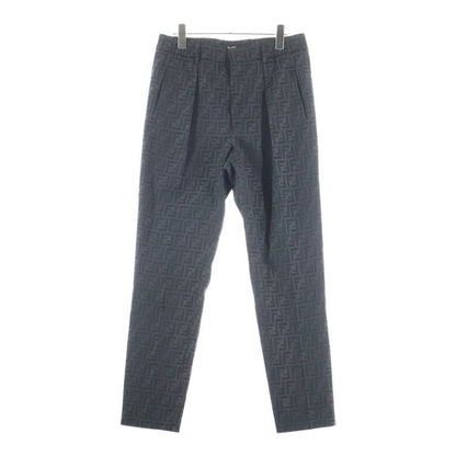 Fendi Zucca Pattern Trousers Pants Brown