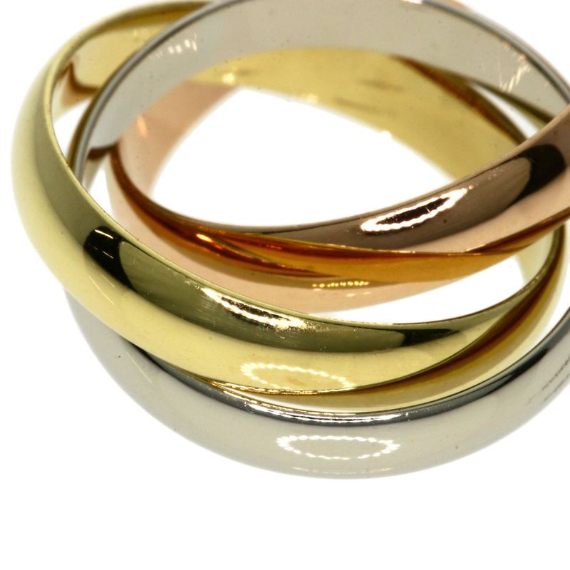 Cartier Trinity #48 Ring 18K Yellow Gold 18K White Gold 18K Pink Gold Ladies