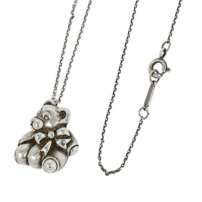 Tiffany & Co Teddy Bear Motif 925 Necklace Pendant Silver