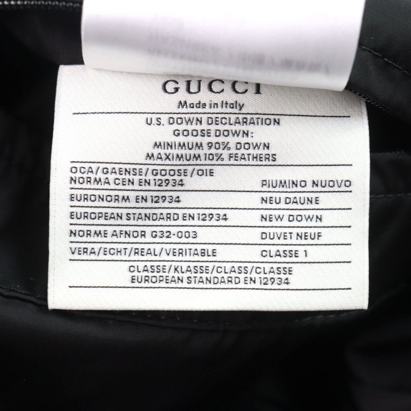 Gucci 526428 Panther DOWN Jacket Angry Panther Hooded Double Zip Down Jacket