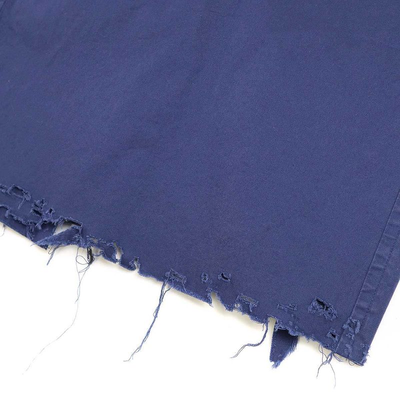 Balenciaga 22ss Safety Pin Cotton Long Coat 681165 Tkp06 Blue 2