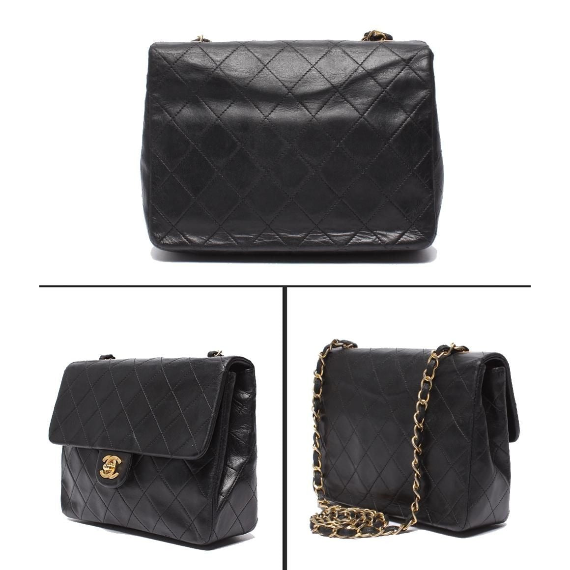 Chanel Chain Shoulder Bag Gold Mini Quilted 20 — view 2