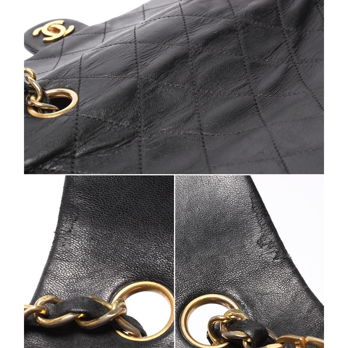 Chanel Chain Shoulder Bag Gold Mini Quilted 20 — view 8