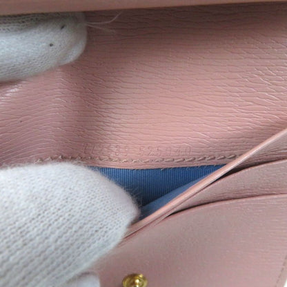 Gucci 772639 Script Mini Wallet With Logo Hardware Leather Bifold Wallet Light