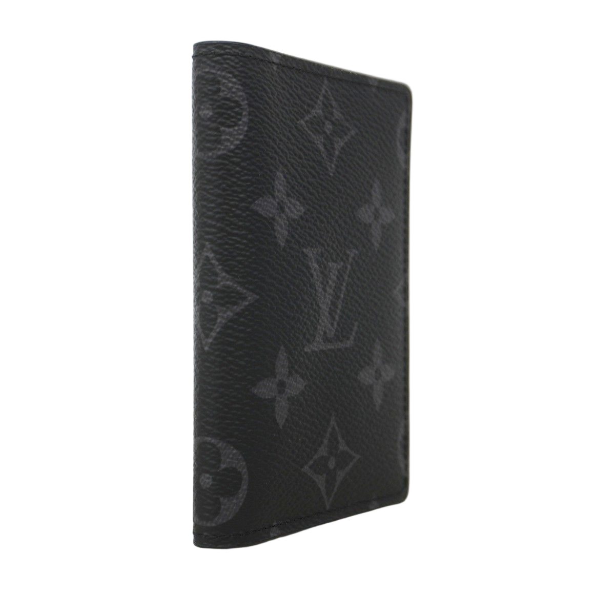 Louis Vuitton Card Case Monogram Eclipse Organizer Poche Black — view 2