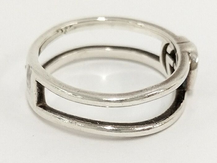 Gucci Ring Interlocking G Sv925 Silver 925 Silver Size 14