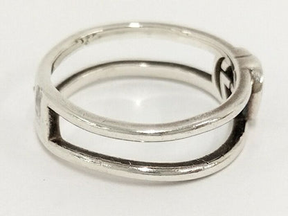 Gucci Ring Interlocking G Sv925 Silver 925 Silver Size 14