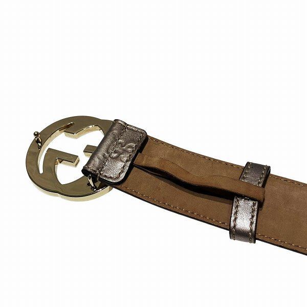 Gucci 114876 GG Interlocking Branded Accessories Belt Men's