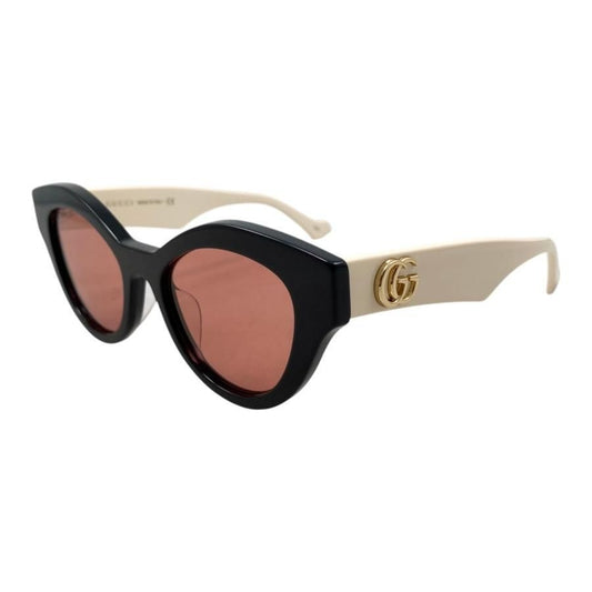 Gucci Sunglasses Double Black White Pink Eyewear