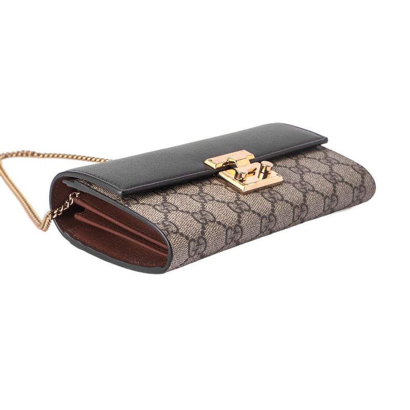 Gucci Long Wallet GG Supreme Brown/black