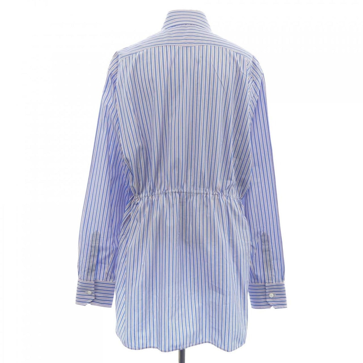 Prada Striped Poplin Shirt Blue Red — view 2