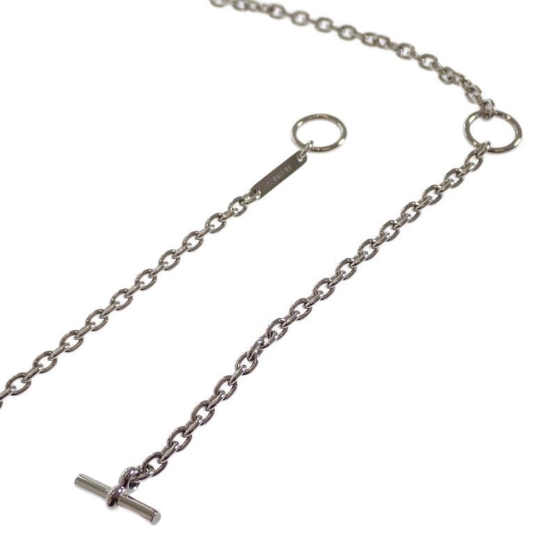 [SA Rank] Hermes Carrousel Necklace H077325 Metal Buffalo Horn Black Blue