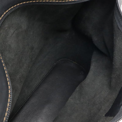 Loewe Anton Shoulder Bag Crossbody Leather Black With Gold Hardware Pouch