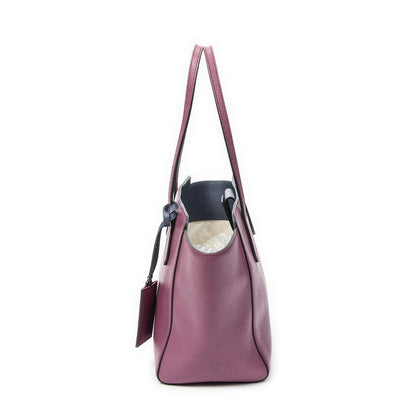 Gucci Small Bicolor Swing Tote Purple Grain Calfskin Leather Tot" — view 3