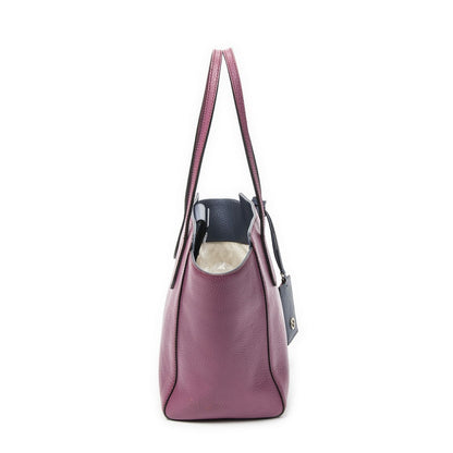 Gucci Small Bicolor Swing Tote Purple Grain Calfskin Leather Tot" — view 4