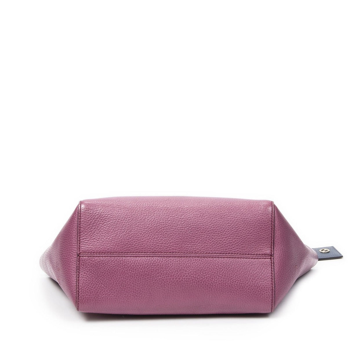 Gucci Small Bicolor Swing Tote Purple Grain Calfskin Leather Tot" — view 6