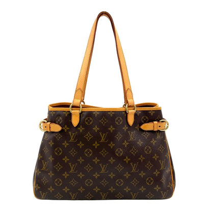 Louis Vuitton Batignolles Oriental Monogram Leather Brown Tote Gold