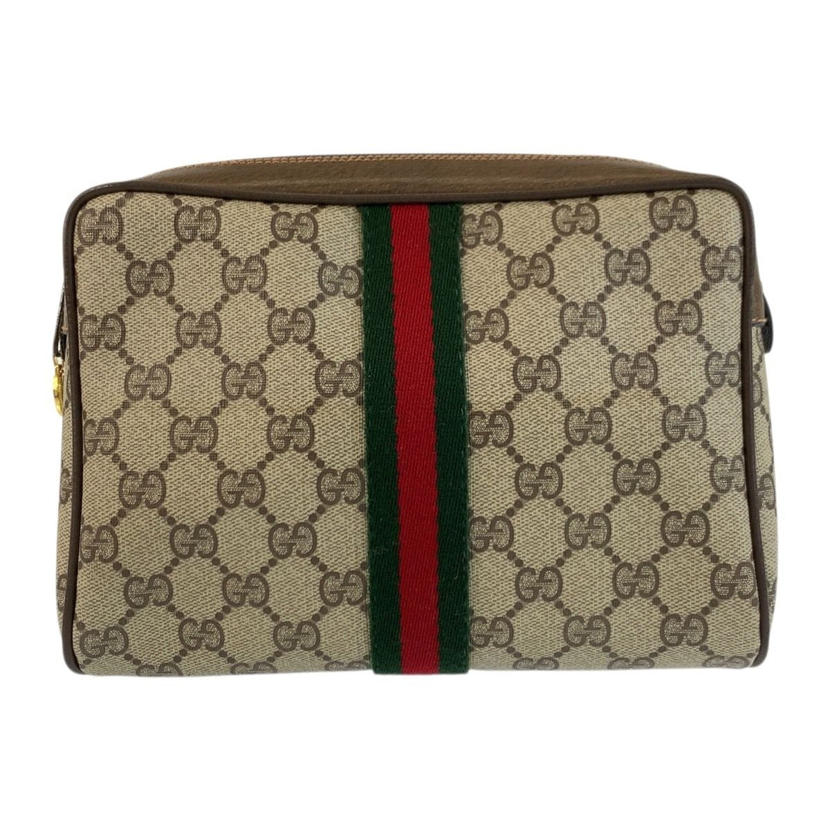 Gucci Vintage Sherry Line GG Supreme Canvas Clutch