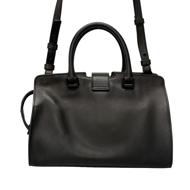 Saint Laurent Paris Handbag Baby Monogram Cabas Su 400914 Black Leather