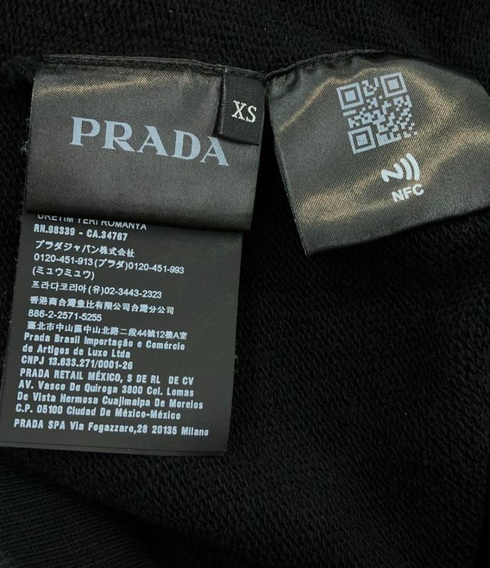 Prada Cotton Hoodie Ujl186 S202 1yyb Women's Size XS Prada