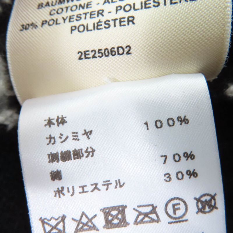 Hermes 2022 2e2506d2 Cliquetis 100% Cashmere Long Sleeve Knit Dress Black 40