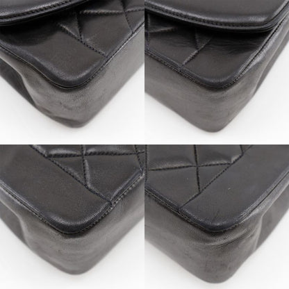 Chanel Diana 25 Matelasse Chain Shoulder Vintage A01165 Lambskin Black Ladies