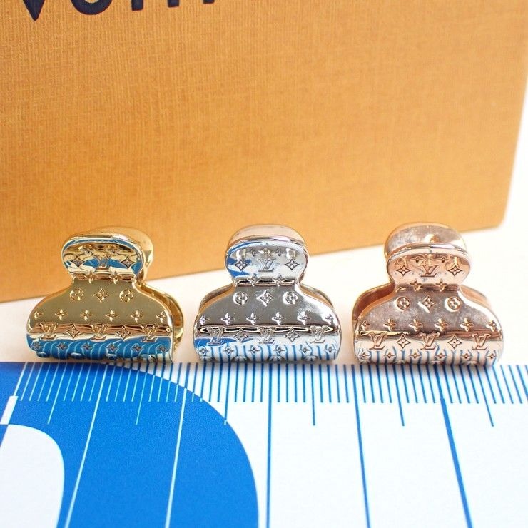 Louis Vuitton Hair Clip Accessoire Nanogram PM Gold Rose X