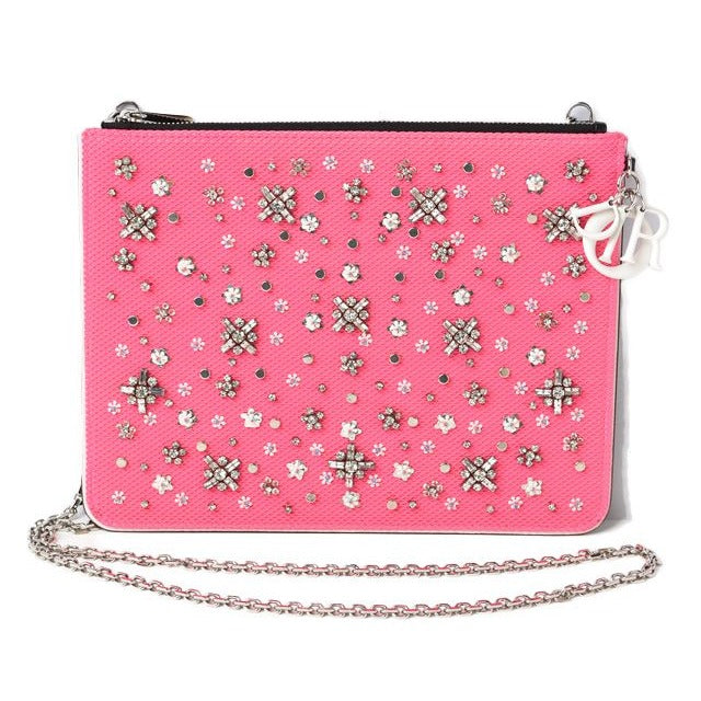 Christian Dior Chain Shoulder Bag Clutch Pouch