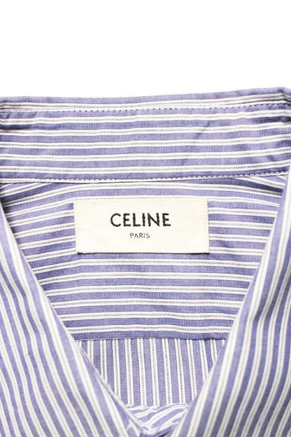 Celine 24AW 2c982467x.05bi Triomphe Loose Stripe Long Sleeve Shirt Men 38
