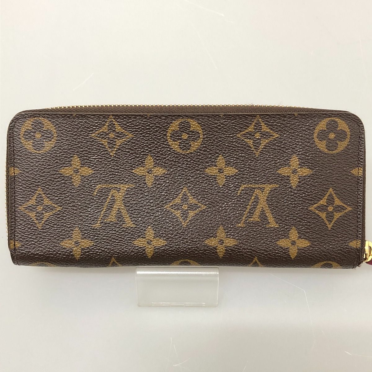 Louis Vuitton Long Wallet Monogram Portefeuille Clemence M60742 Fuchsia