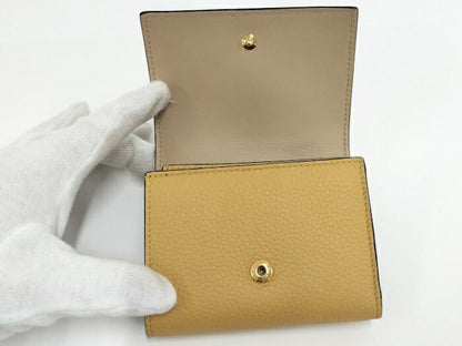 Loewe Triford Wallet Yellow Beige