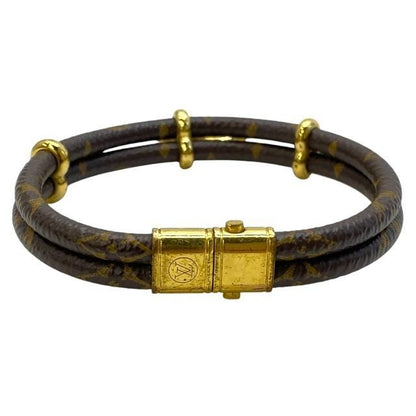 Louis Vuitton M6640f Bra Scuff Keep It Twice Bracelet Accessories Cadenas Charm